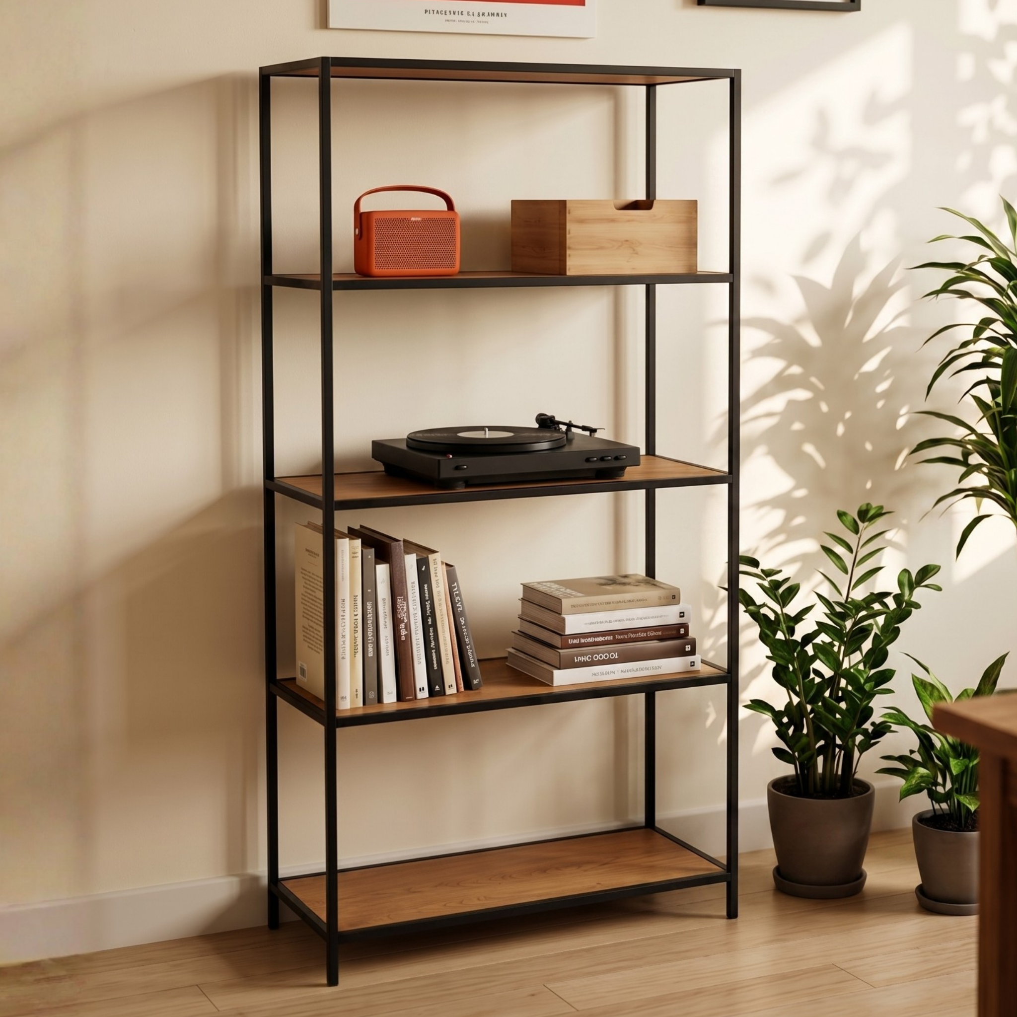 Hjem Design Sevron Bookcase