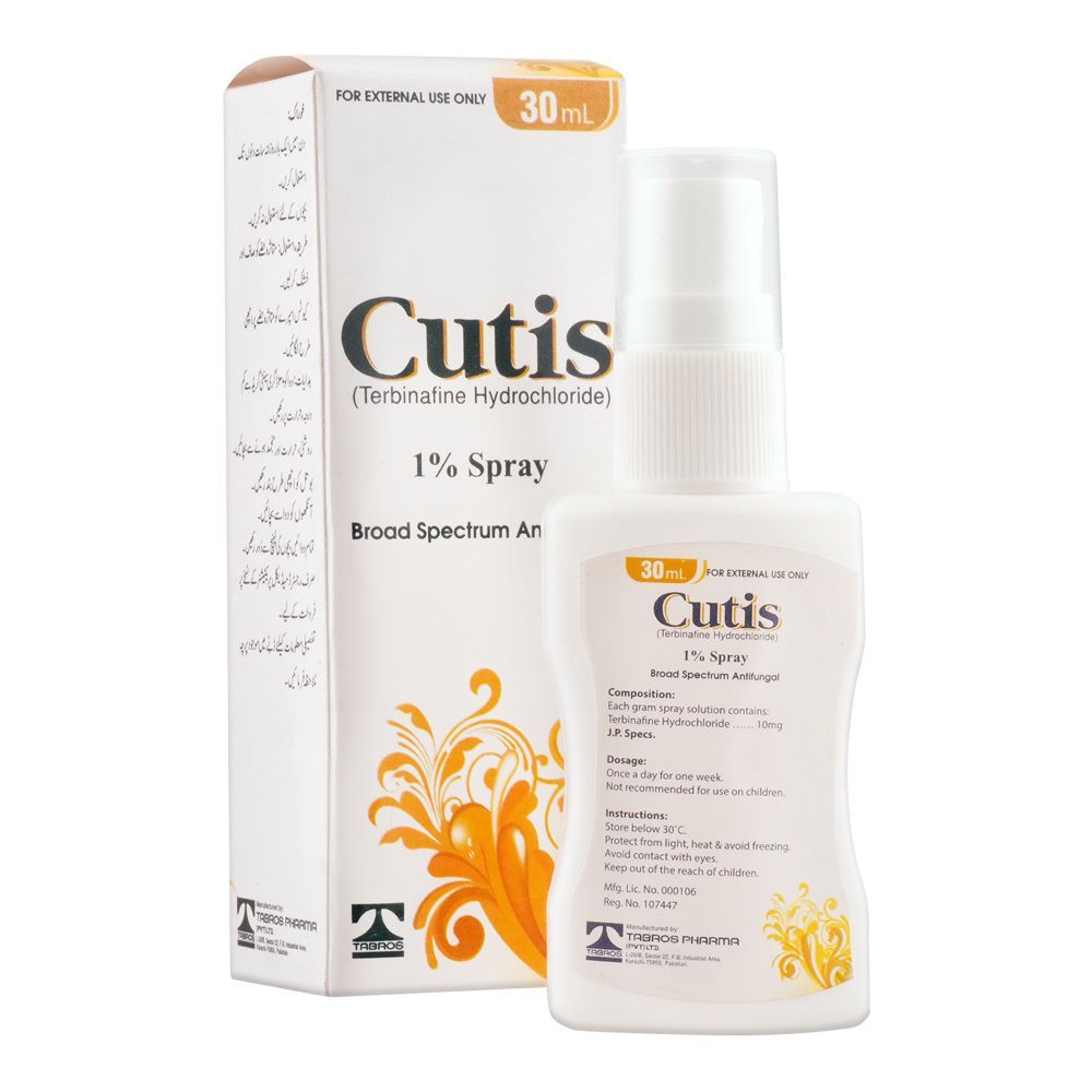 Tabros Pharma Cutis 1% Spray, 30ml - Main Image