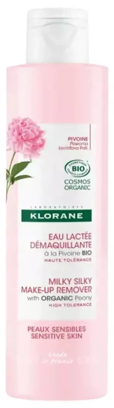 Klorane Pivoine — Eau Lactée Démaquillante à la Bio — Peaux Sensibles 200 ml