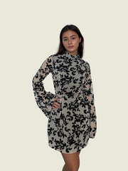 Atelier Carlene Floral Teacup Mini Dress