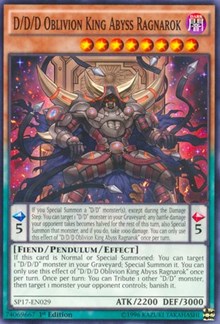 D/D/D Oblivion King Abyss Ragnarok - 1st Edition