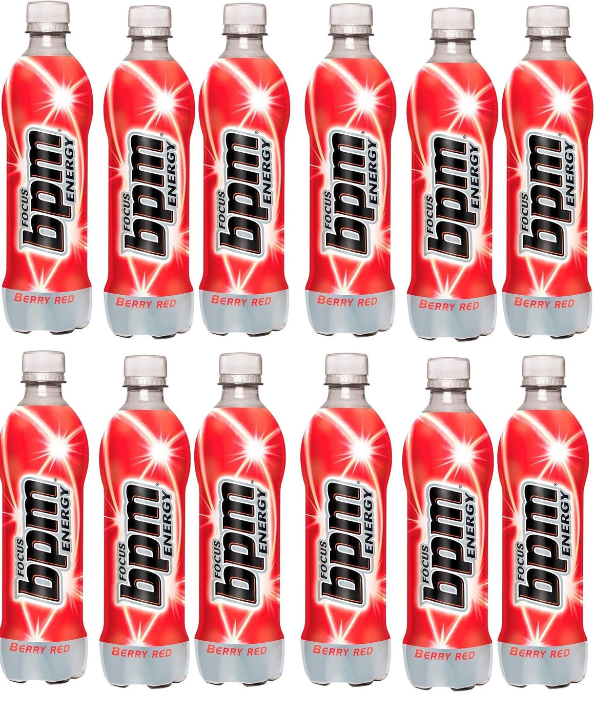 12 x Bpm Energy Focus Berry Red 500Ml