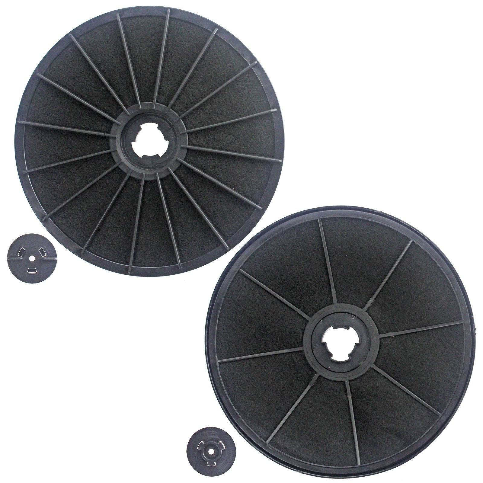 Carbon Charcoal Vent Filters for Electrolux Cooker Extractor Hood (Pack of 2)