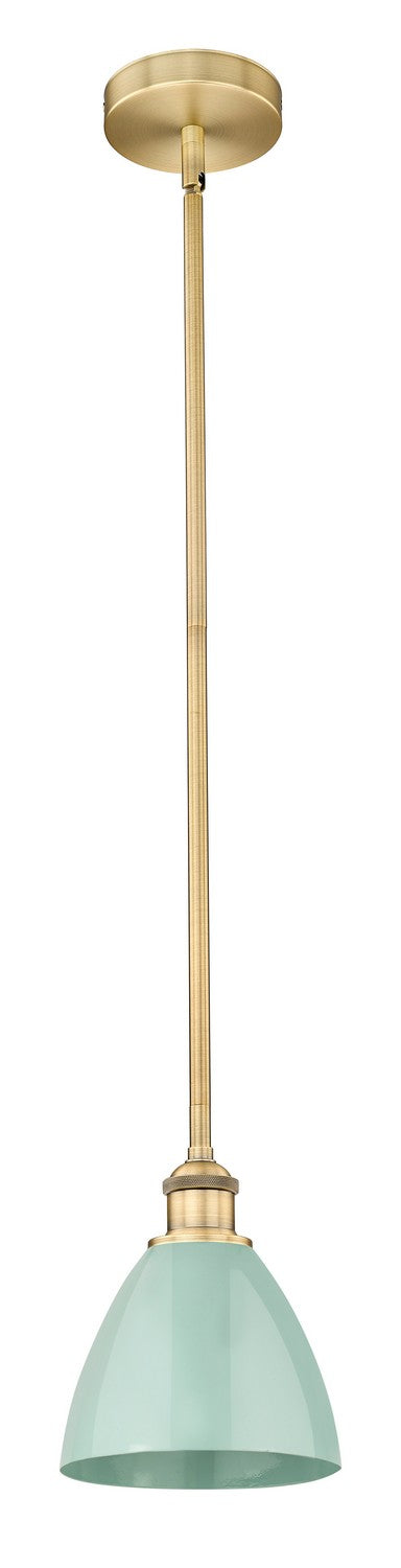 Innovations 616-1S-BB-MBD-75-SF One Light Mini Pendant, Brushed Brass