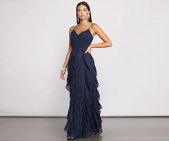 Carla Formal Floral Tendril Dress