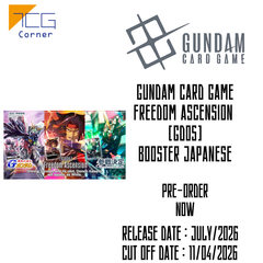 gundam tcg booster box preorder Gundam Card Game Freedom Ascension [GD05] Booster Japanese Pre-Order – TCG Corner