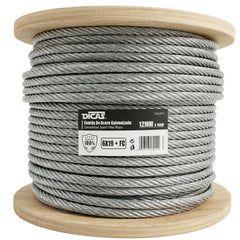Piola De Acero Galvanizado 12 Mm 100 Metros Dicas