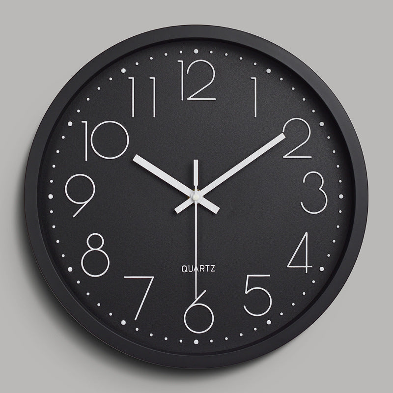 Silent 3D Wall Clock 30 cm Eco-Friendly Design