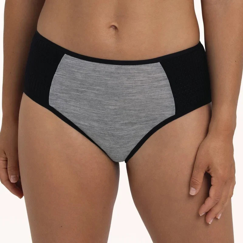 Anita Active - Panalp Sports Panty High Waist Plus Black/Melange