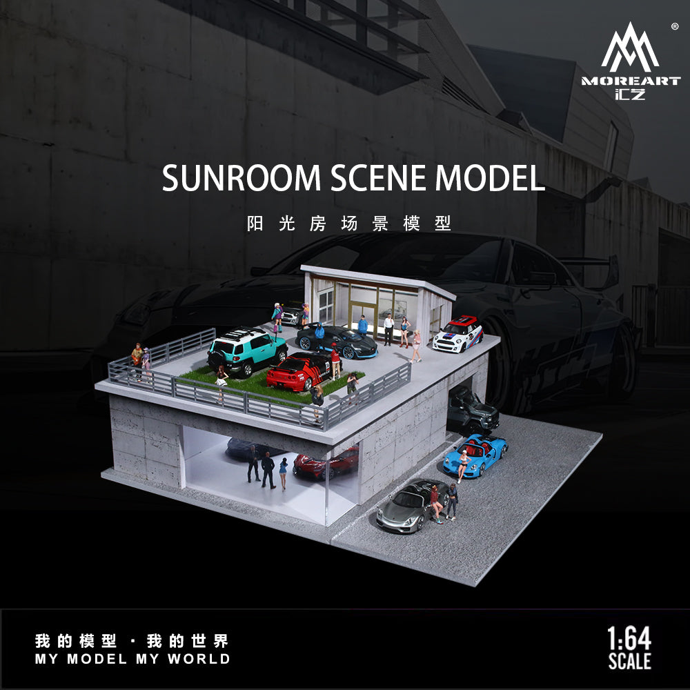 MoreArt 1:64 Sunroom Scene Model Diorama MO936413