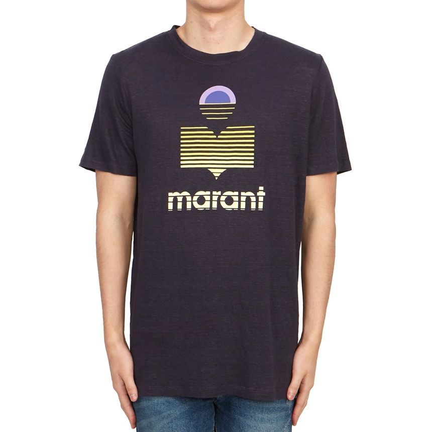 Isabel Marant Karman Men’s Short Sleeve T-Shirt TS0045HA B1N16H 30FN 76599873 [P]