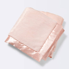 Solid Satin Edge Plush Blanket - Cloud Island Pink