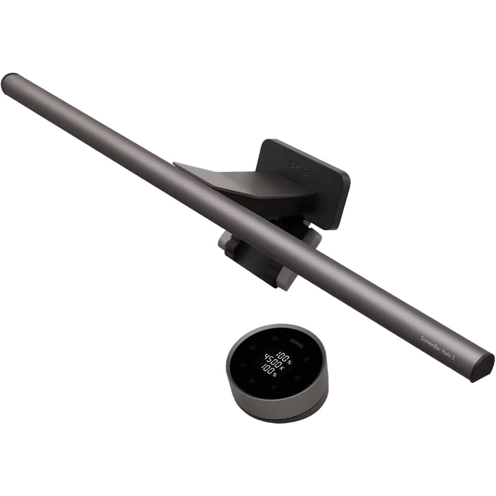 BenQ ScreenBar Halo 2 Luz para Monitor con Control Remoto Inalámbrico 95 CRI Tri-Zona