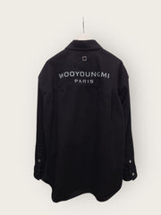 Wooyoungmi Black Back Logo Denim Pocket Shirt 143028862 [P]