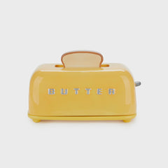 Butter tray,Toasty,yellow,with lid,ceramic