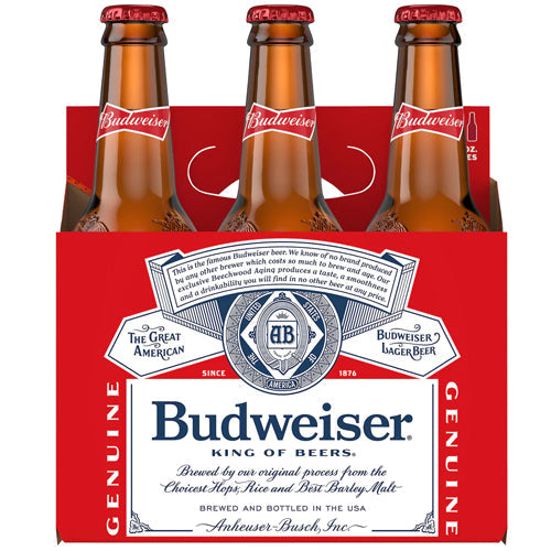BUDWEISER BEER / 6 PACK