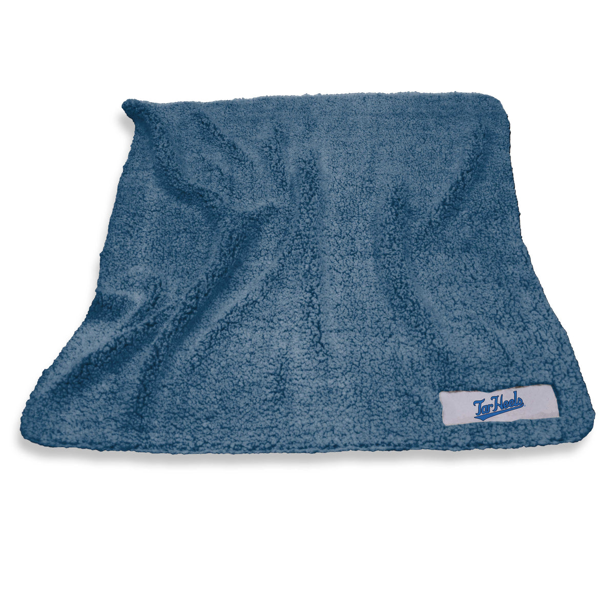 North Carolina Color Frosty Fleece blanket by Logo Brands, featuring a cozy fleece fabric with team colors and logo design.