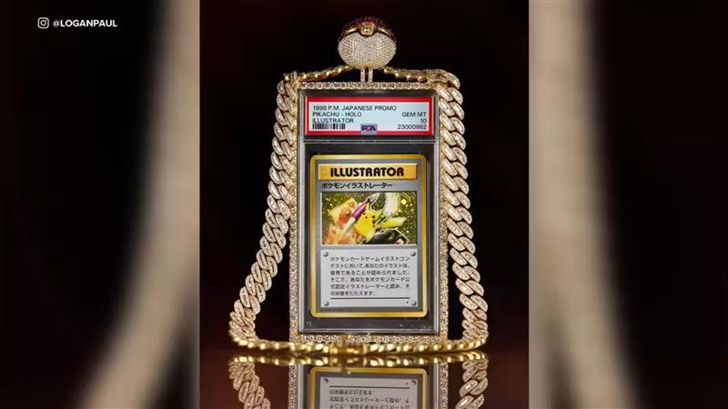 Logan Paul's Pikachu Illustrator Pokémon card sells for record $16.5M at auction