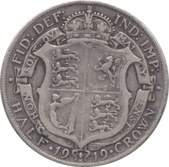 1919 HALFCROWN ( FINE ) - Halfcrown - Cambridgeshire Coins
