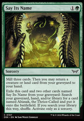 Say Its Name