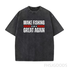 Make Fishing Great Again Unisex Distressed T-Shirt