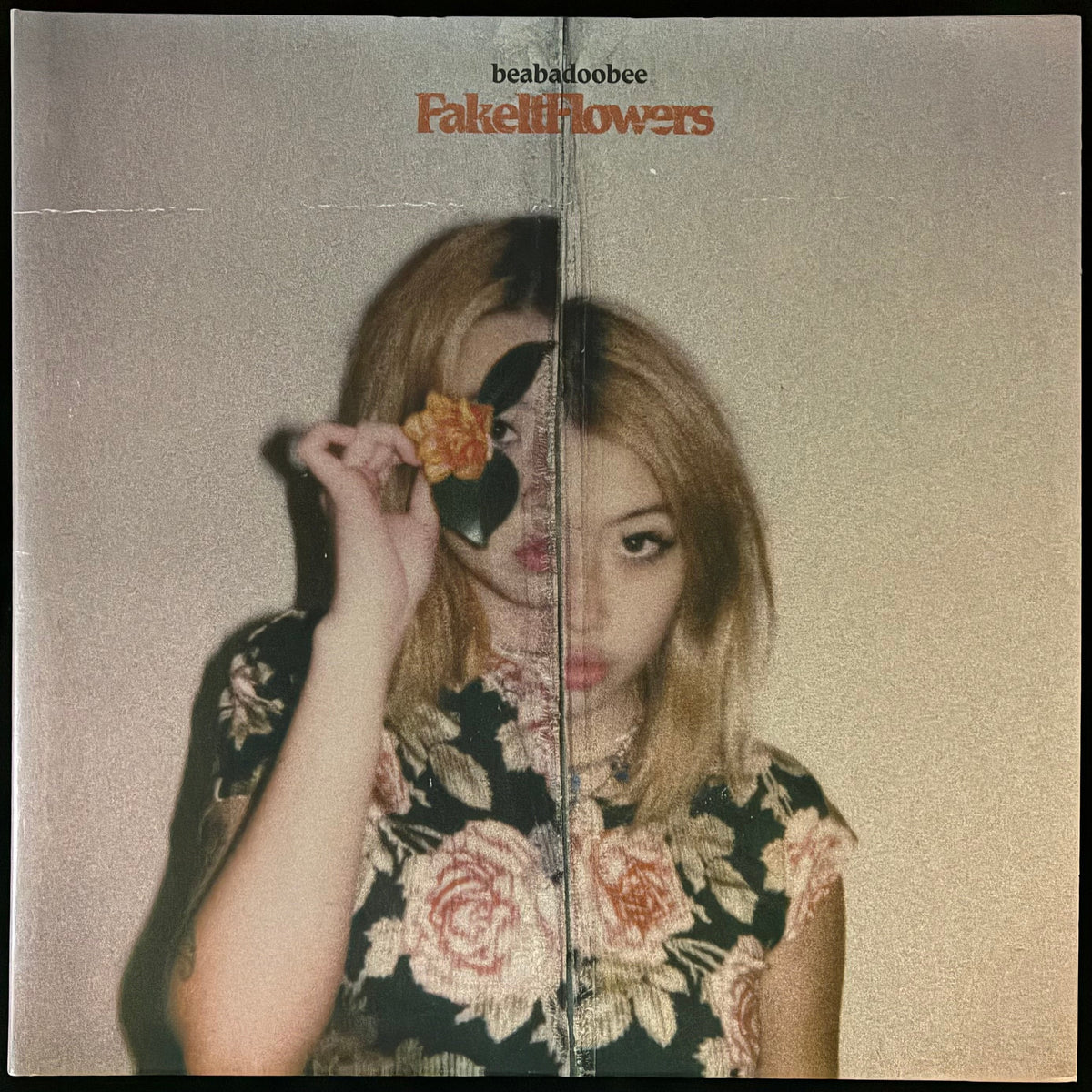 BEABADOOBEE - FAKE IT FLOWERS (RED COLOURED) (USED VINYL 2020 UK M-/M-)