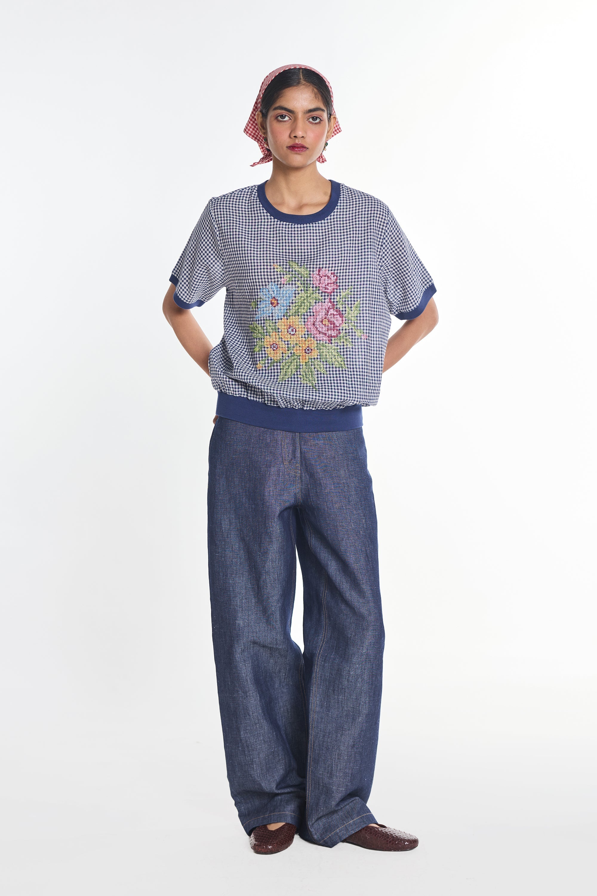 Salvia Embroidered top