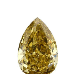 1.05ct | Fancy Deep Yellow SI2 Pear Shape Brilliant Cut Diamond (GIA) - Modern Rustic Diamond