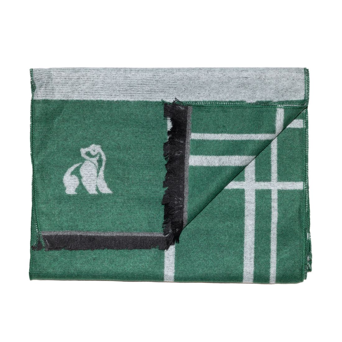 Green Check Bamboo Scarf