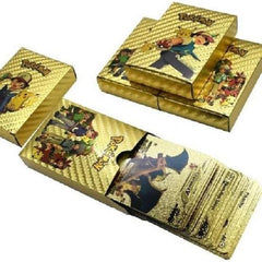 50 PCS Gold Foil Card Assorted Series Vmax GX Rare Golden