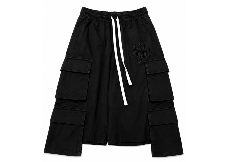 NEGLECT STUDIOS RO LONG SHORTS BLACK