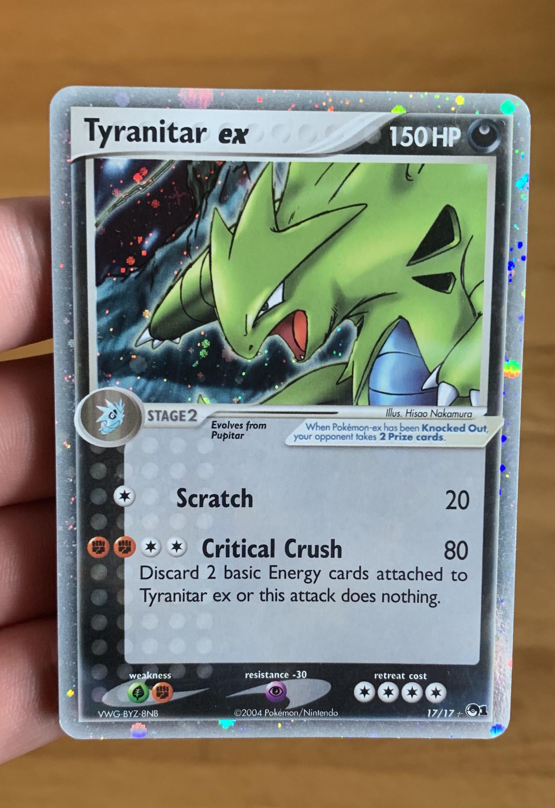Tyranitar ex 17/17! Love the old school ex cards : r/PokemonTCG