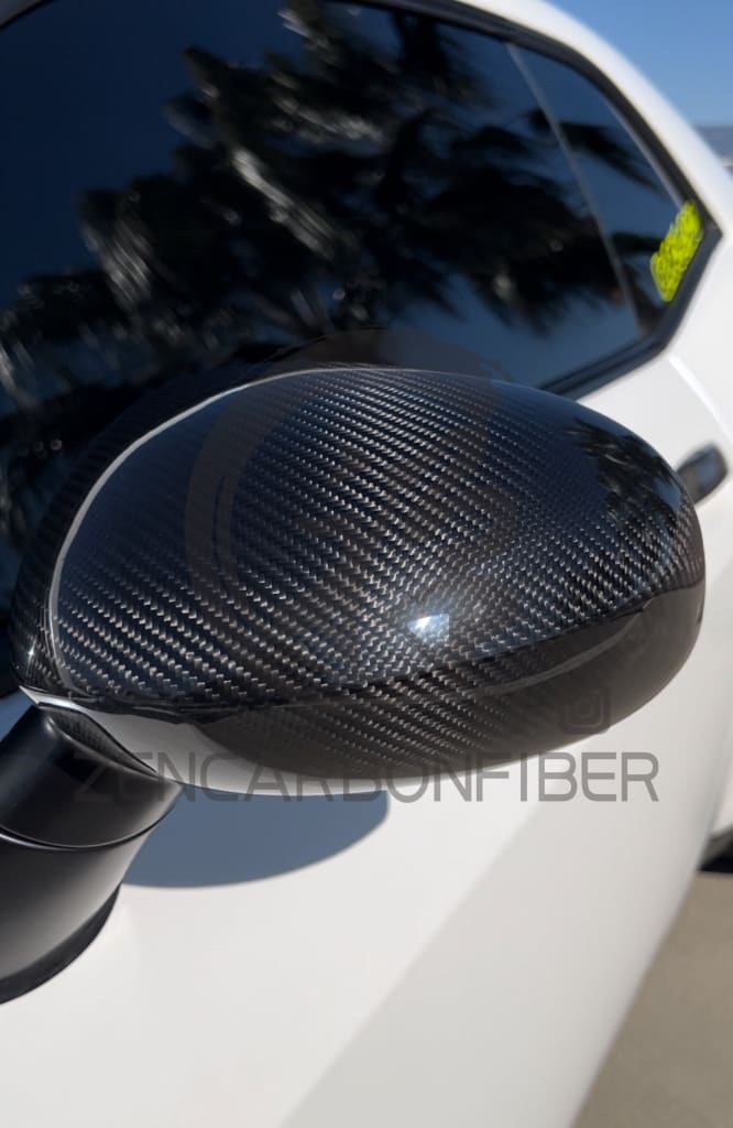 2008+ Dodge Challenger Carbon Fiber Mirror Covers