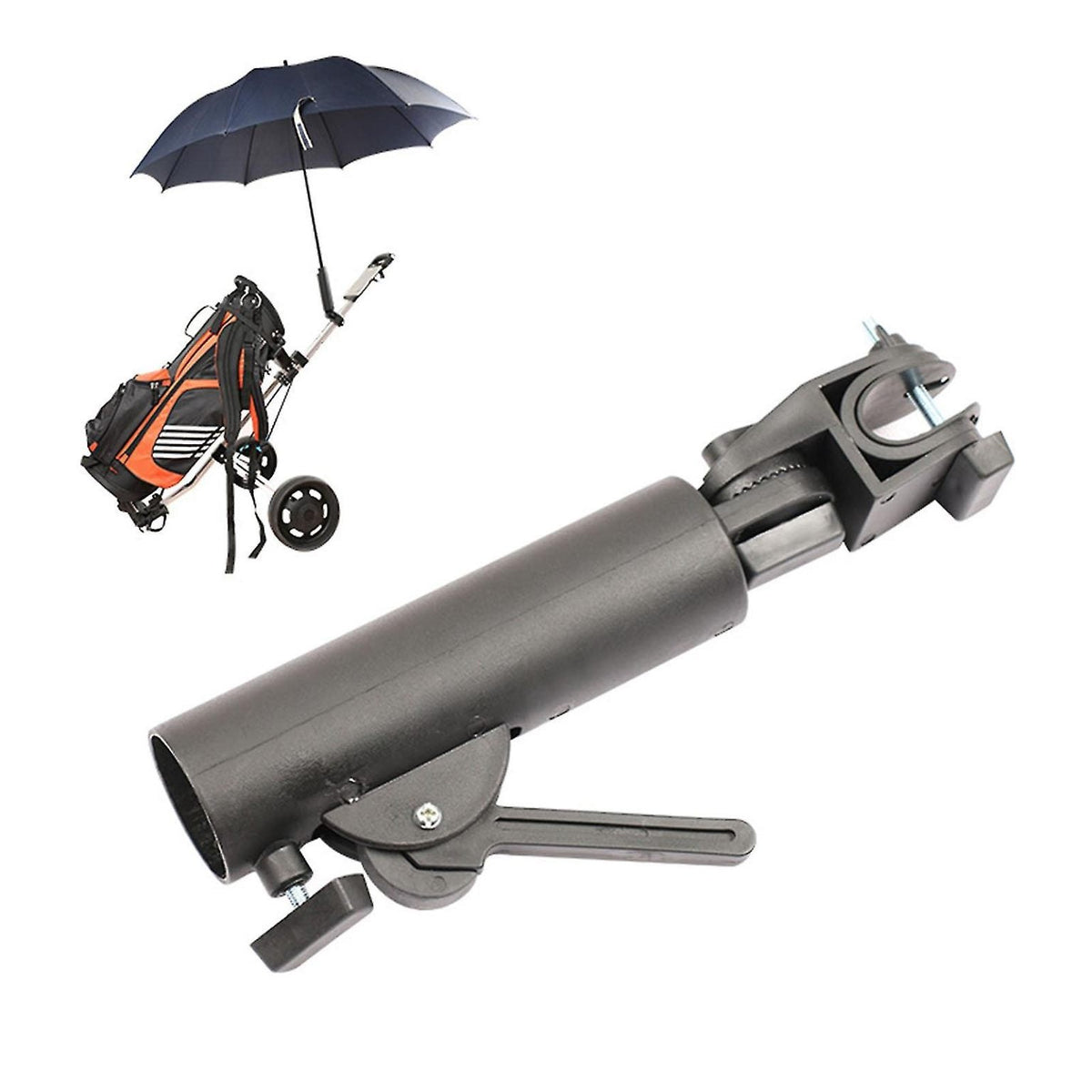 Golf Umbrella Holder, Golf Umbrella Holder For Trolley, Black Umbrella Stand