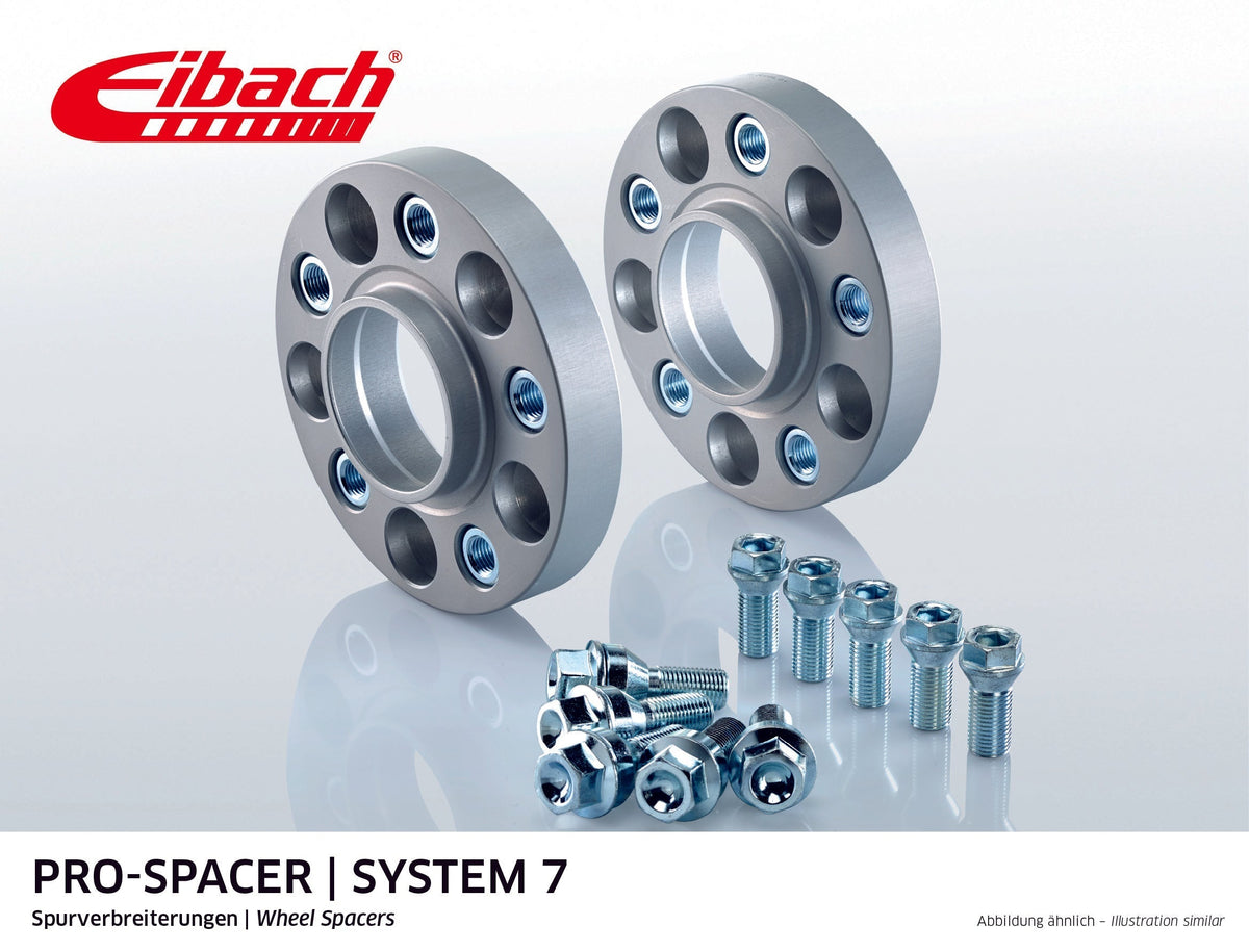 Eibach Pro-Spacer Kit (Pair Of Spacers) 20mm Per Spacer (System 7) S90-7-20-015 (Silver)