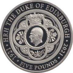 2021 BU FIVE POUNDS DUKE OF EDINBURGH - WORLD COINS - Cambridgeshire Coins