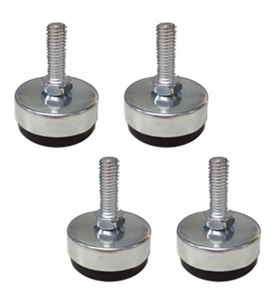 Seville Classics UltraHD 2.5" Steel Levels with Rubber Base (Set of 4)