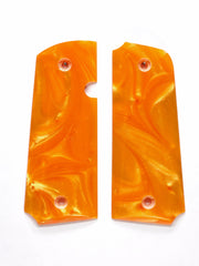 Orange Pearl Rock Island 380 1911 Grips