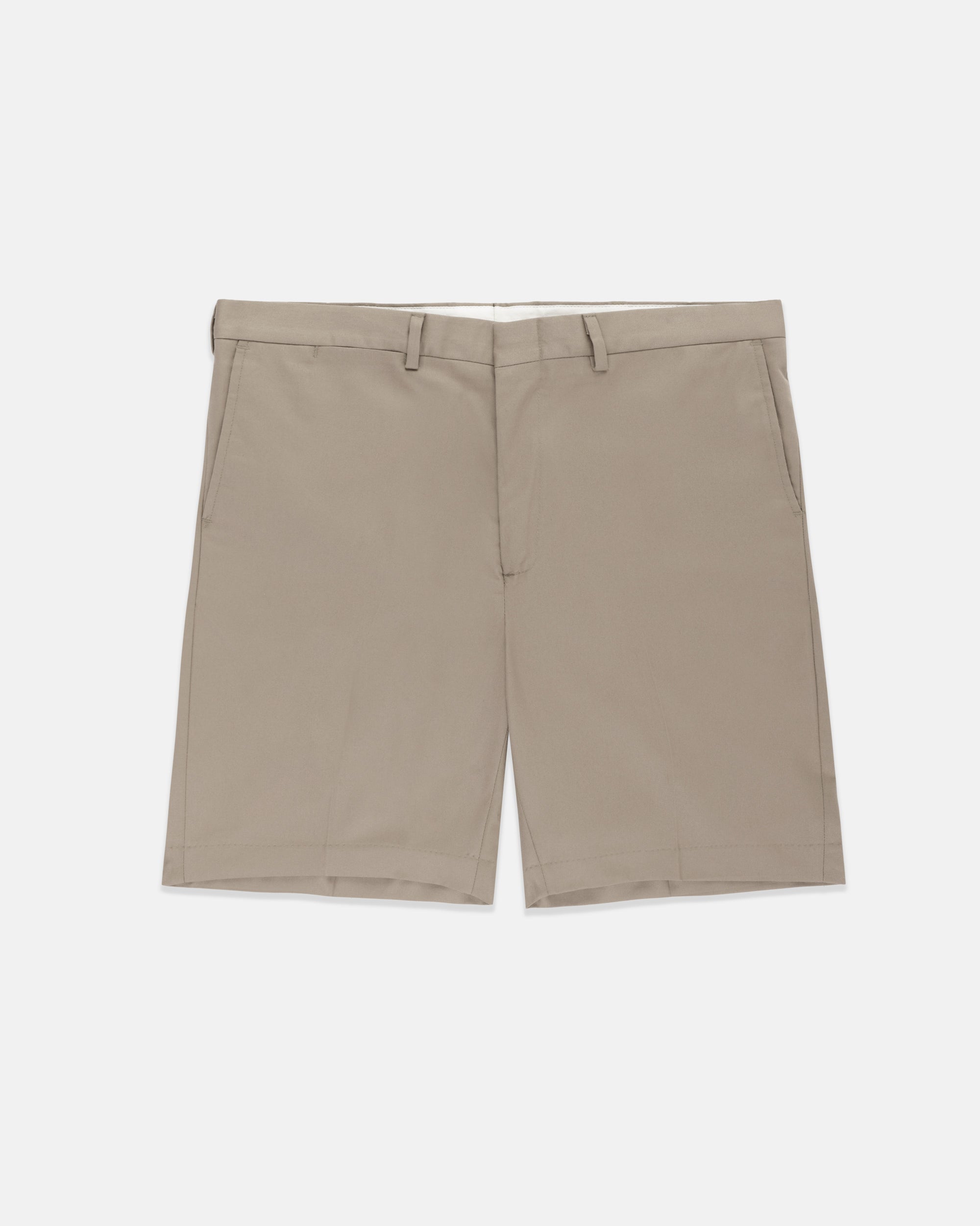 Made-in-USA Khaki Washed Twill Classic Shorts