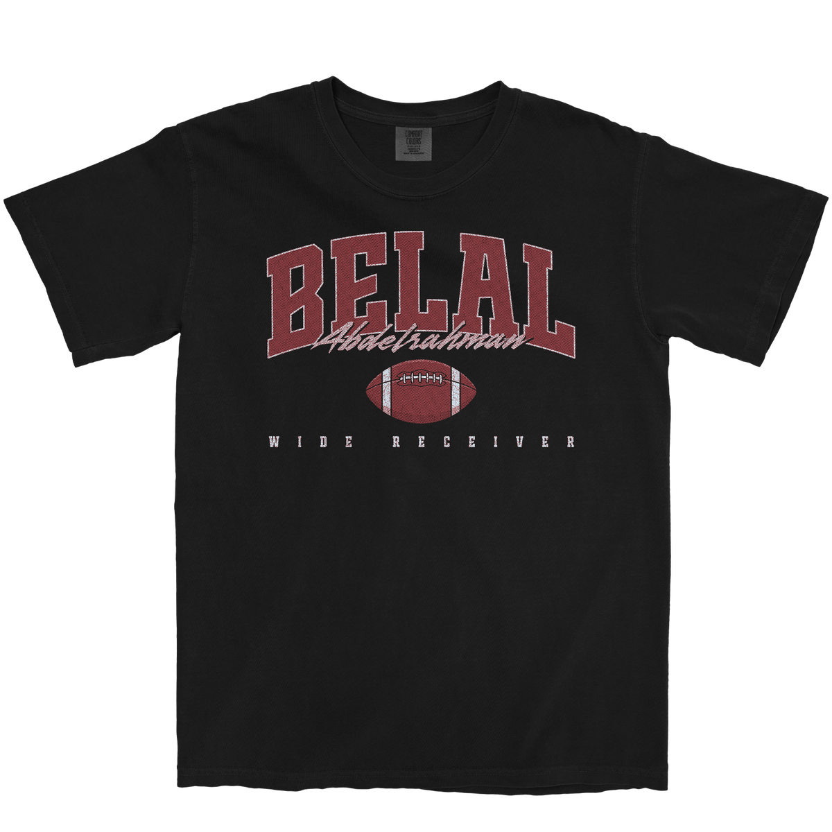 BELAL ABDELRAHMAN RETRO BLACK TEE
