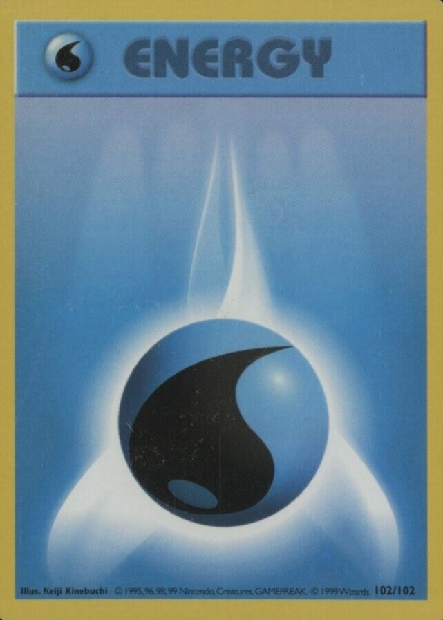 Water Energy 1999 Pokemon Game #102 Unlimited Price Guide