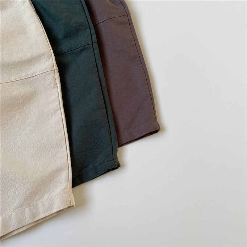 Baby Kid Unisex Solid Color Pants Wholesale 220419110