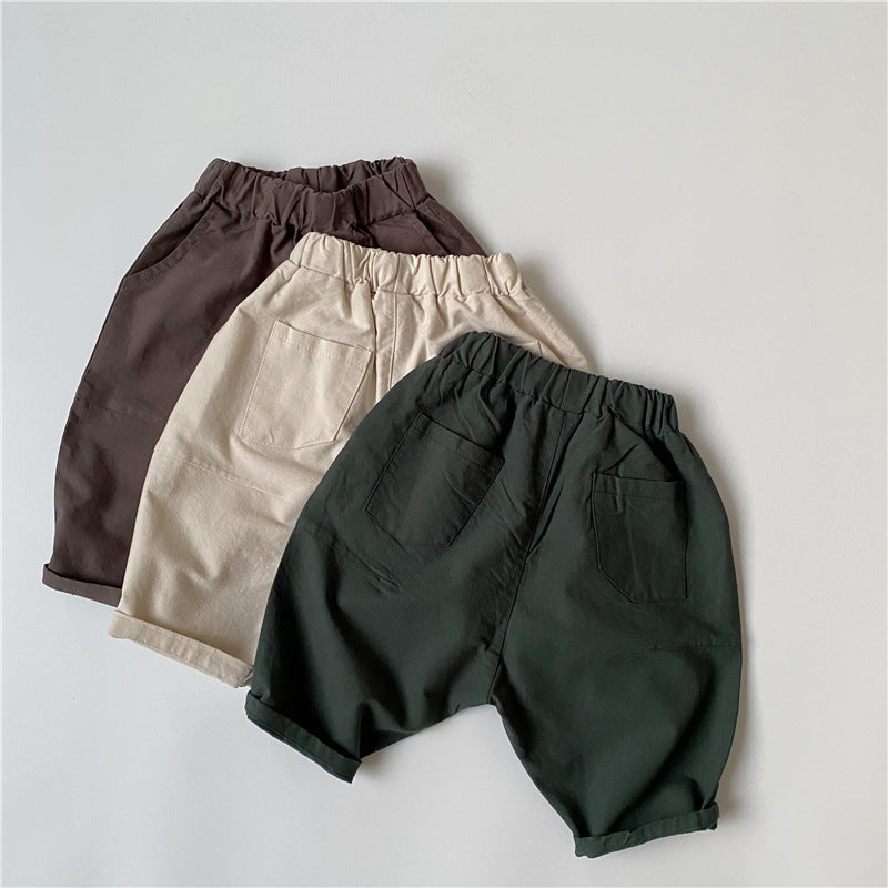 Baby Kid Unisex Solid Color Pants Wholesale 220419110