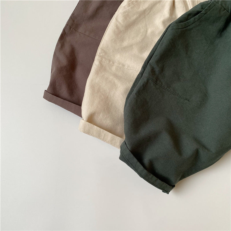 Baby Kid Unisex Solid Color Pants Wholesale 220419110