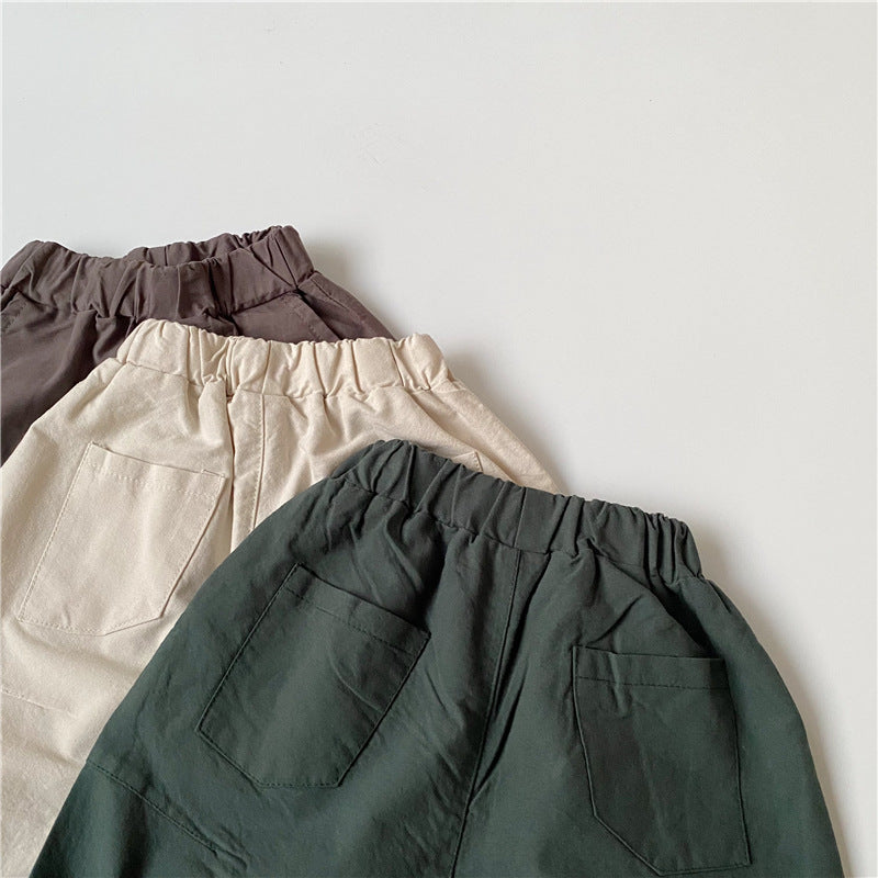 Baby Kid Unisex Solid Color Pants Wholesale 220419110