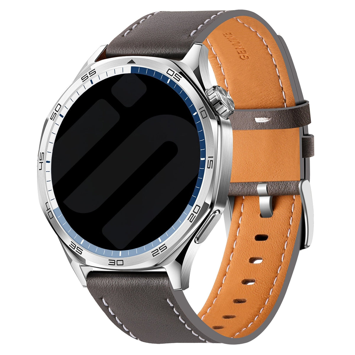 Polar Vantage M 'One Push' Leather Strap (Grey)