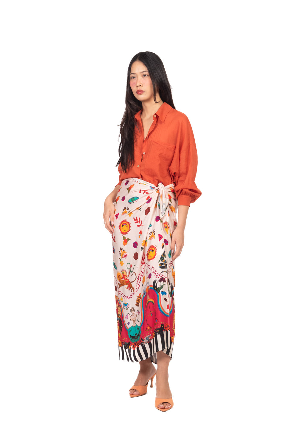 Tensione In - Camicia over in mussola con taschino Art. F8021C35R-PE26
