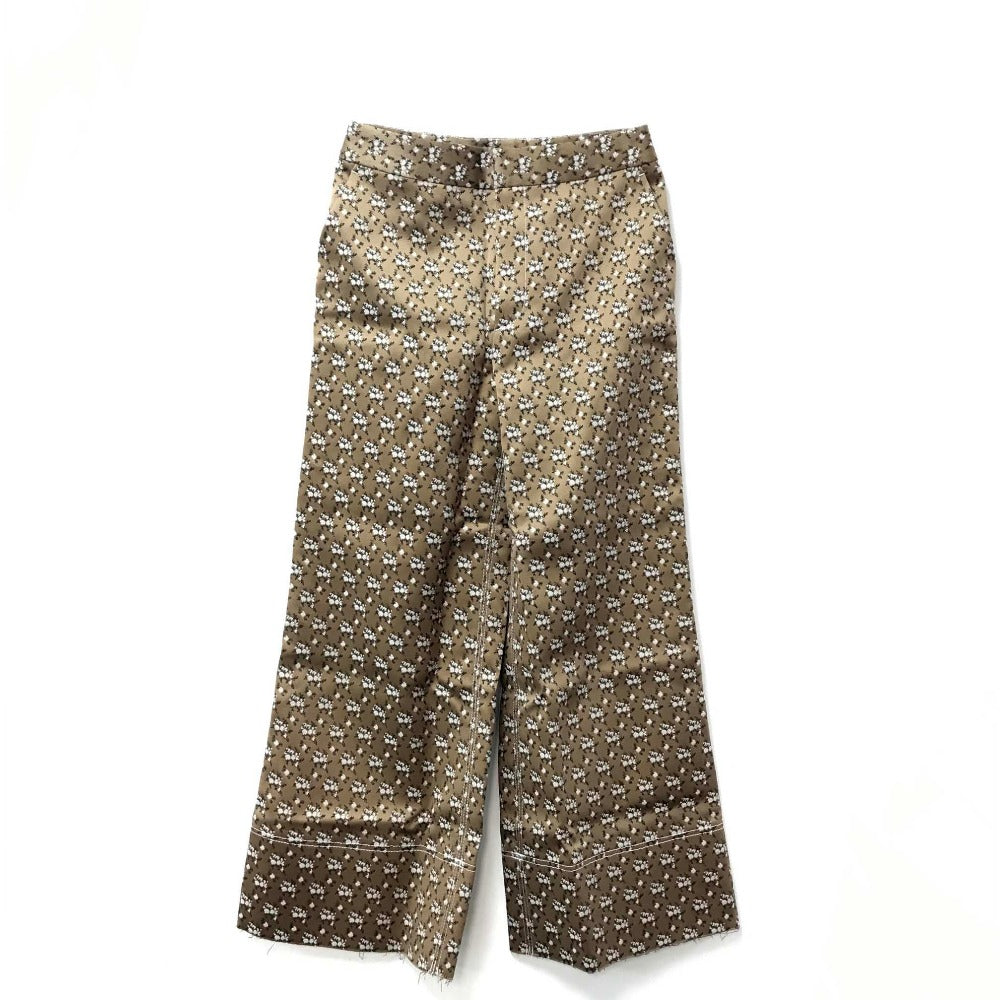 IRENE 19S Flower Satin Pants, Women's, Brown