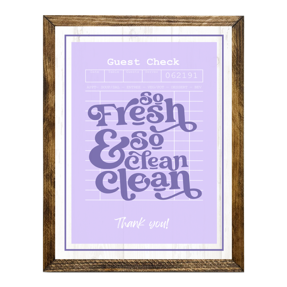 TIMBERLAND "GUEST CHECK SERIES"- SO FRESH AND SO CLEAN CLEAN
