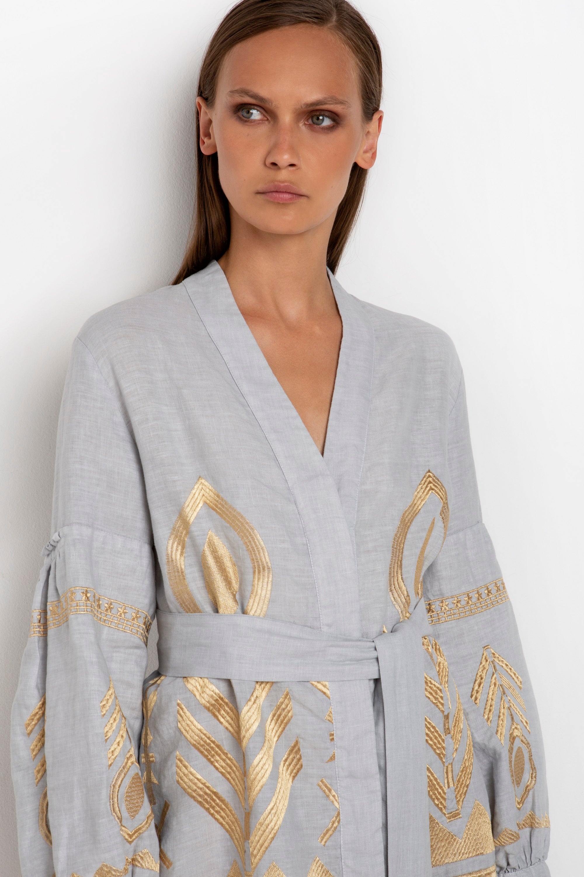 Greek Archaic Kori shirt Feather